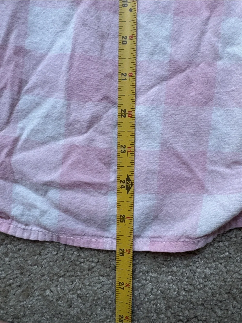 Old Navy Pink Gingham Ruffle-Sleeve Cotton Dress, Small